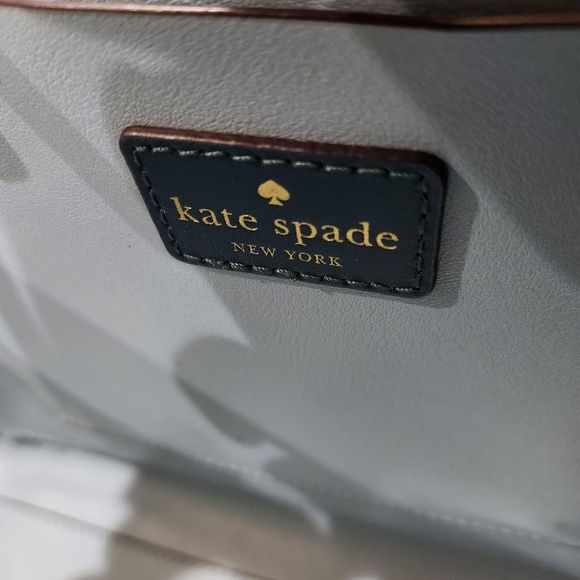 KATE SPADE Putnam Drive Nelle Leather Tote, Teal Blue, Women's OS - Picture 7 of 10